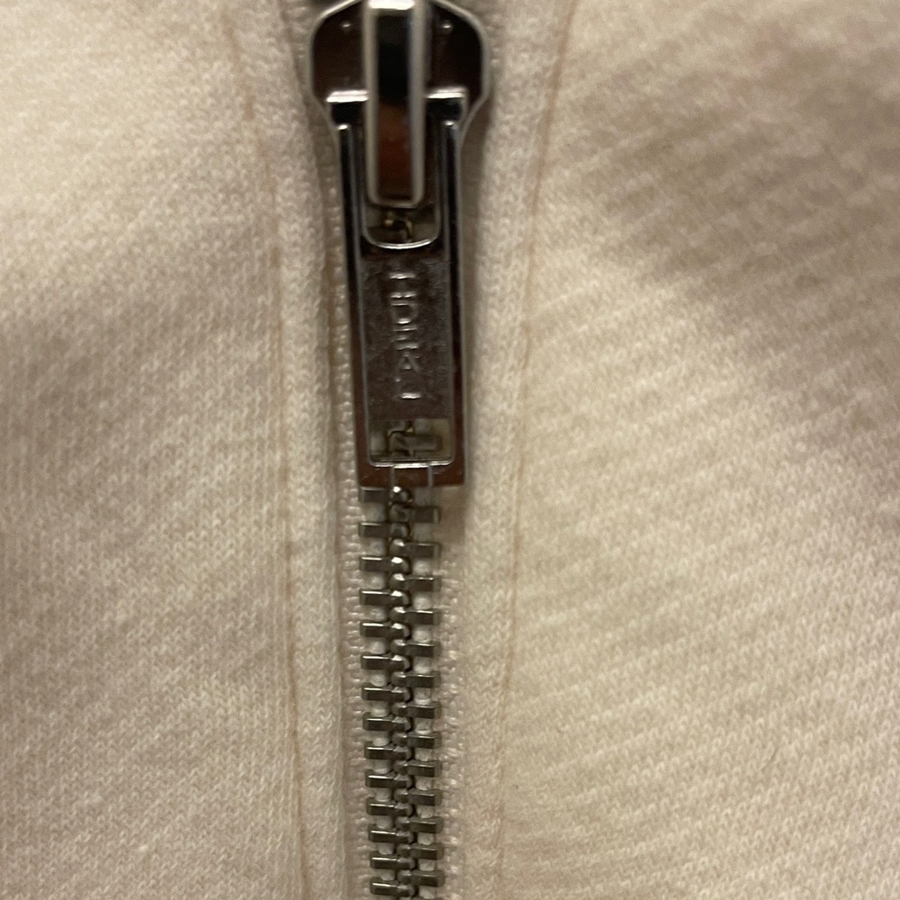 J. Crew Factory Off-White Zip-Up Hoodie - Picture 5 of 6